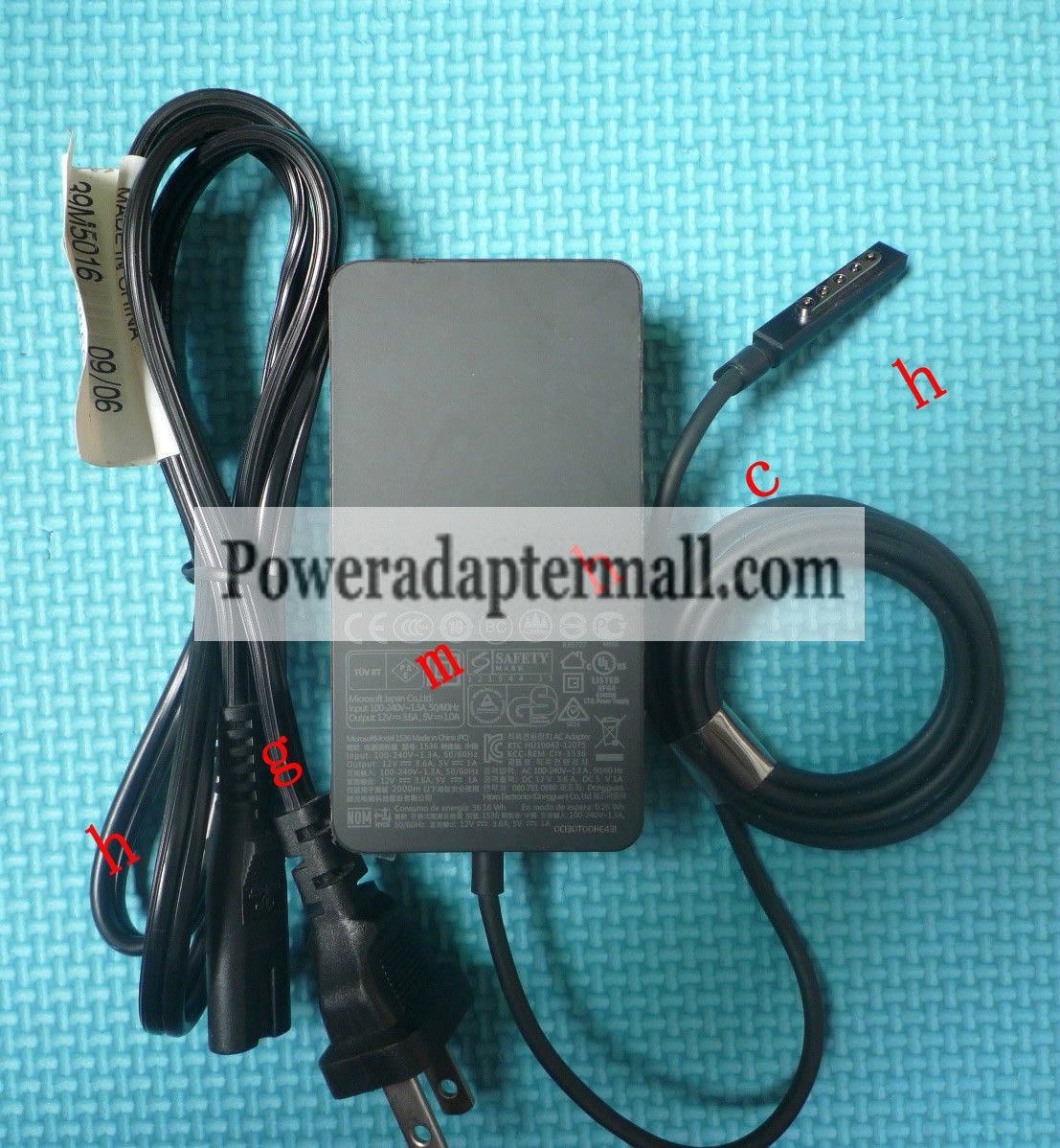 Original Microsoft 12V 3.6A - 5V 1A Surface Pro 2 PC AC Adapter Original Microsoft 12V 3.6A - 5V 1A Surface Pro 2 PC AC Adapter